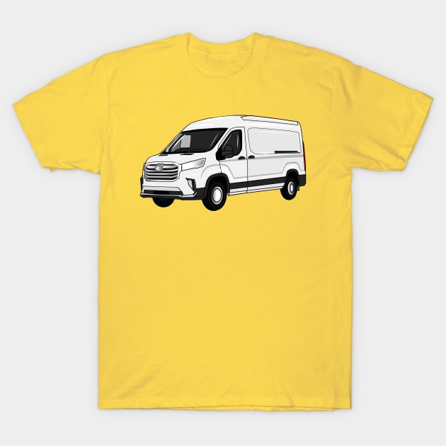 Delivery van cartoon illustration T-Shirt by Miss Cartoon